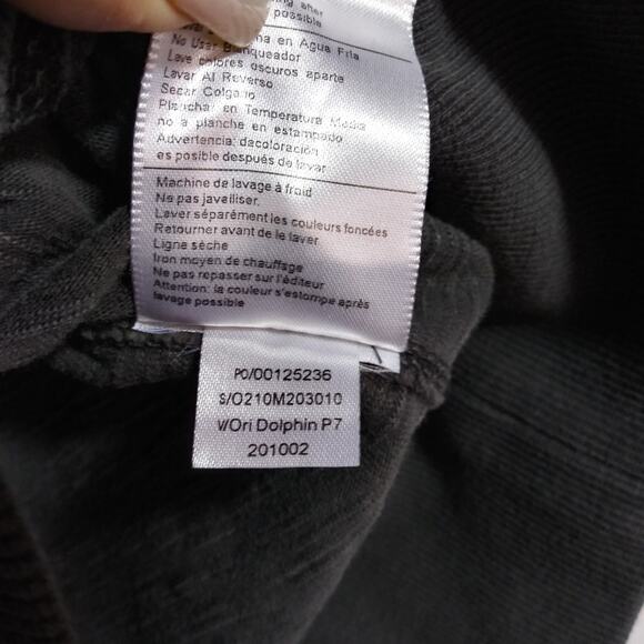 Vintage Y2k Converse All Star Slub Cotton Full Zip Hoodie Grey  Size L - Picture 8 of 10